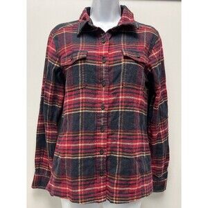 Patagonia Shirt Organic Cotton Flannel Button Plaid Button Shirt Women’s Size 6